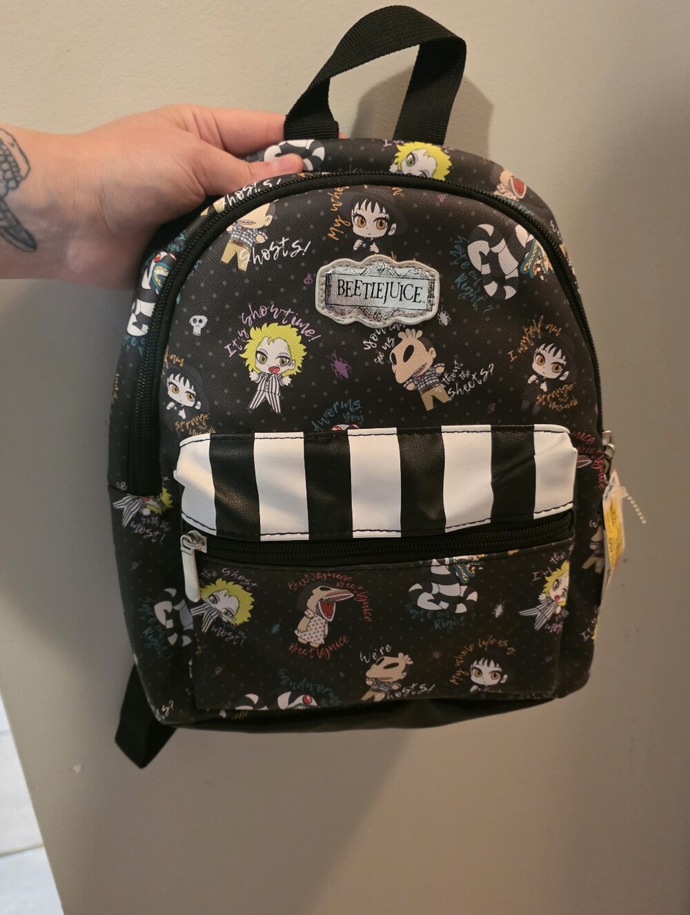 Mini beetlejuice backpack